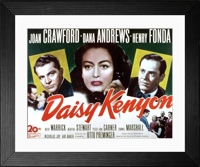 Framed Print : DAISY KENYON, Dana Andrews, Joan Crawford, Henry Fonda, 1947. TM and Copyright 20th Century Fox Film Corp. All rights reserved. Courtesy: Everett Collection Framed Print : DAISY KENYON, Dana Andrews, Joan Crawford, Henry Fonda, 1947. TM and Copyright 20th Century Fox Film Corp. All rights reserved. Courtesy: Everett Collection