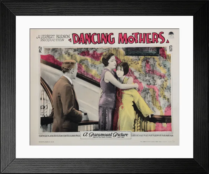 Framed Print : DANCING MOTHERS, US lobbycard, from left: Norman Trevor, Alice Joyce, Clara Bow, 1926 Framed Print : DANCING MOTHERS, US lobbycard, from left: Norman Trevor, Alice Joyce, Clara Bow, 1926