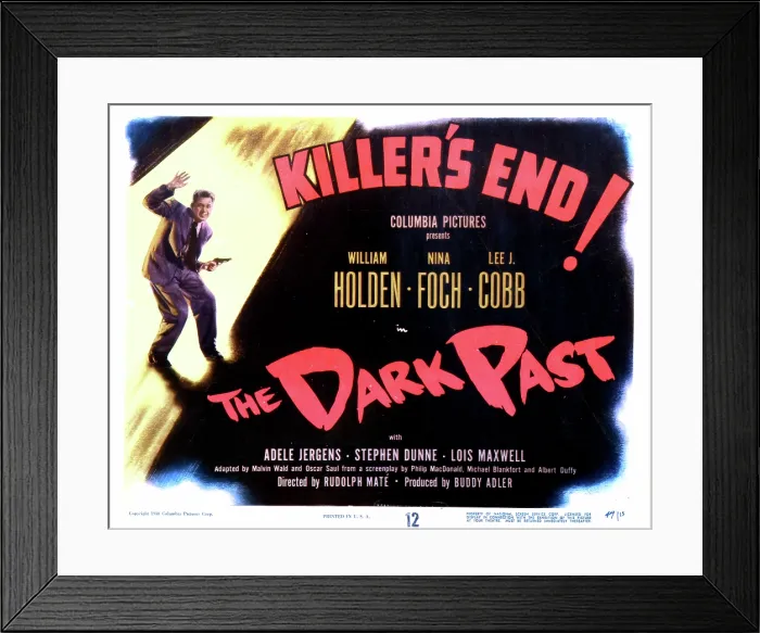 Framed Print : THE DARK PAST, William Holden, 1948 Framed Print : THE DARK PAST, William Holden, 1948