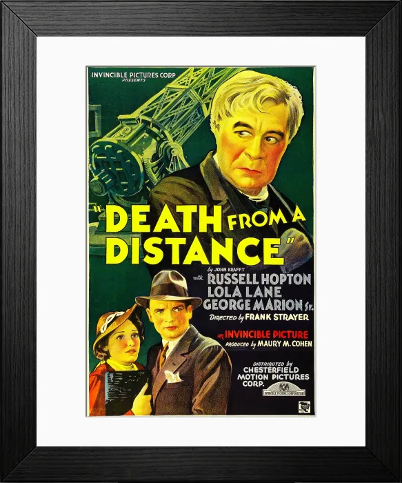 Framed Print : DEATH FROM A DISTANCE, Lola Lane, Russell Hopton, George F. Marion, Sr. 1935