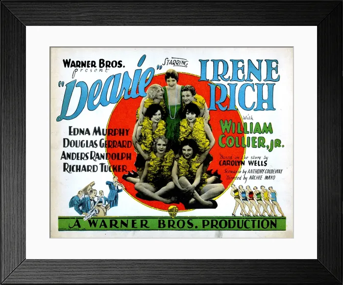 Framed Print : DEARIE, Irene Rich, (top center), 1927