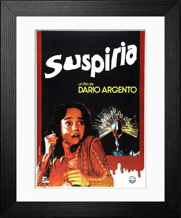 Framed Print : SUSPIRIA, Spanish poster, Jessica Harper, 1977