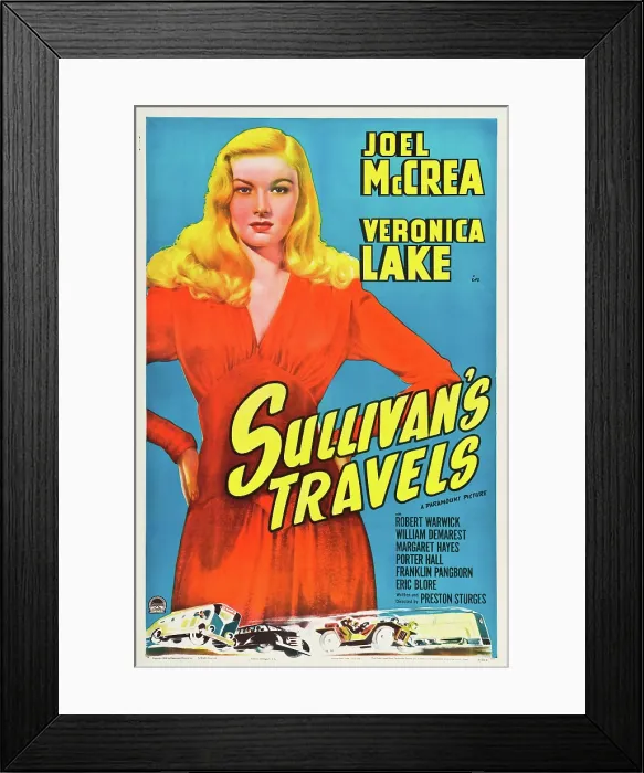 Framed Print : SULLIVAN'S TRAVELS, Veronica Lake, 1941 Framed Print : SULLIVAN'S TRAVELS, Veronica Lake, 1941