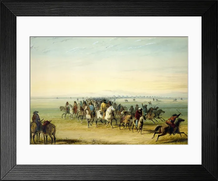 Framed Print : CARAVAN EN ROUTE, 1858-1860, by Alfred Jacob Miller, painting, watercolor on paper Framed Print : CARAVAN EN ROUTE, 1858-1860, by Alfred Jacob Miller, painting, watercolor on paper