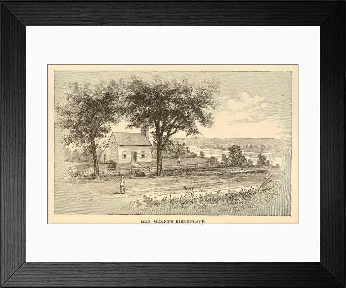 Framed Print : The birthplace of Ulysses Grant at Point Pleasant, Ohio (BSLOC_2018_10_3)