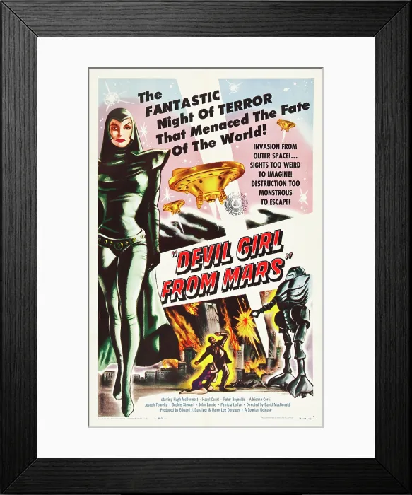 Framed Print : DEVIL GIRL FROM MARS, Patricia Laffan, 1954
