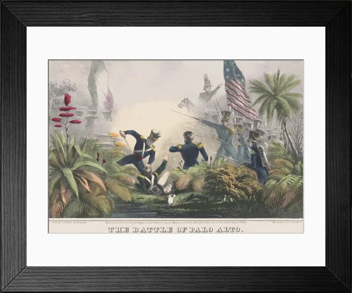 Framed Print : Mexican War, Battle of Palo Alto, May 8, 1846 Framed Print : Mexican War, Battle of Palo Alto, May 8, 1846