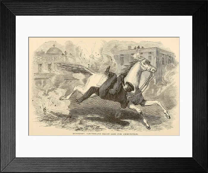 Framed Print : Mexican War, Battle of Monterrey, September 21-24, 1846. Lt
