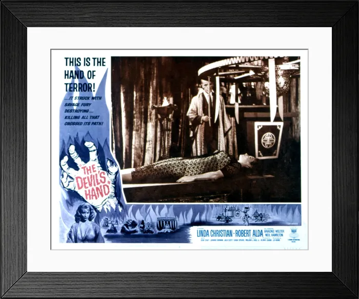 Framed Print : THE DEVIL'S HAND, Neil Hamilton, Ariadna Welter, 1962