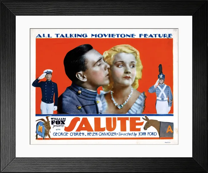 Framed Print : SALUTE, from left, George O'Brien, Helen Chandler, 1929, TM and copyright 20th Century Fox Film Corp. All rights reserved / Courtesy: Everett Collection