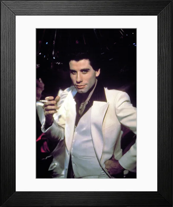 Framed Print : SATURDAY NIGHT FEVER, John Travolta, 1977