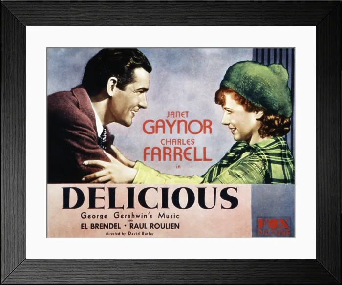 Framed Print : DELICIOUS, Charles Farrell, Janet Gaynor, 1931, TM and copyright 20th Century Fox Film Corp. All rights reserved  /  Courtesy: Everett Collection