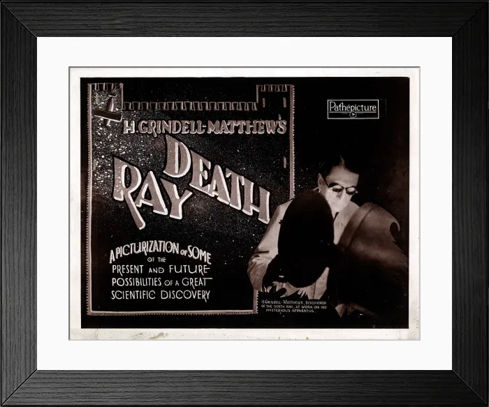 Framed Print : THE DEATH RAY, Harry Grindell Matthews, 1924