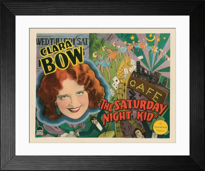Framed Print : THE SATURDAY NIGHT KID, Clara Bow, 1929