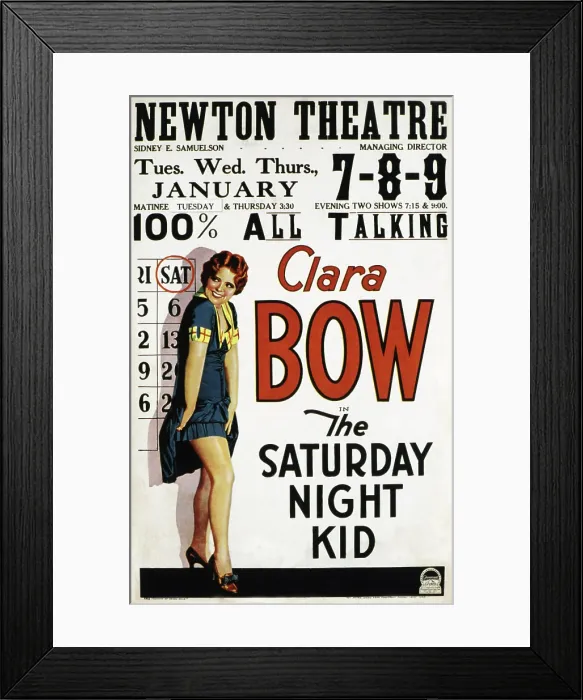 Framed Print : THE SATURDAY NIGHT KID, Clara Bow, 1929