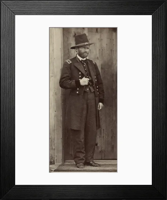 Framed Print : US Civil War. General Ulysses Grant at City Point in 1864 during the Petersburg campaign of June 1864-March 1865 (BSLOC_2018_10_48)