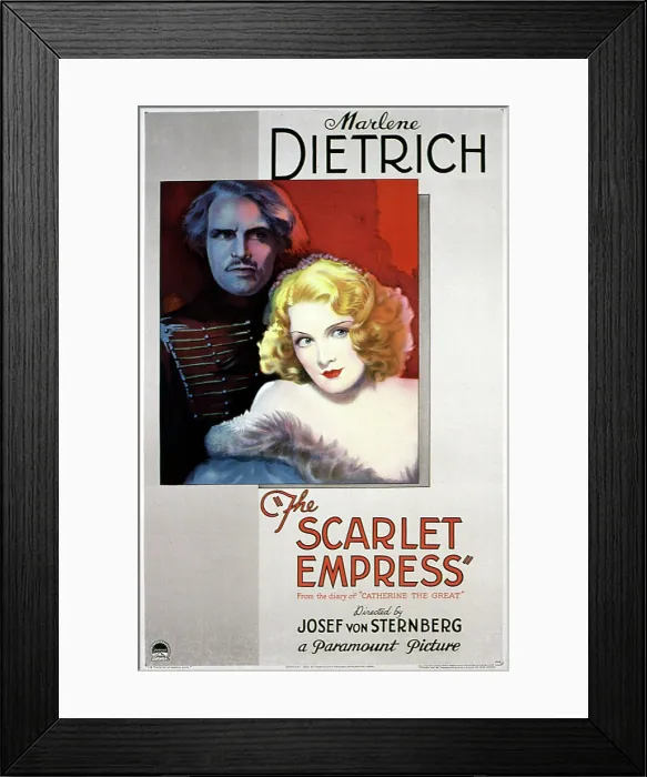 Framed Print : THE SCARLET EMPRESS, John Lodge, Marlene Dietrich, 1934 Framed Print : THE SCARLET EMPRESS, John Lodge, Marlene Dietrich, 1934