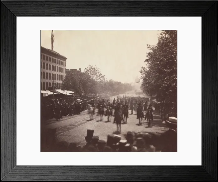 Framed Print : US Civil War. Grand Review of the Army, May 23-24, 1865. The Army of the Potomac, commanded by Gen