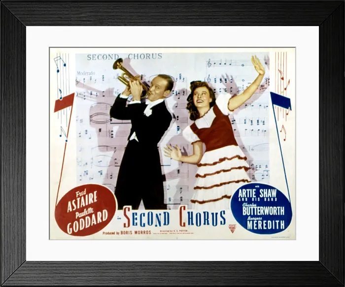 Framed Print : SECOND CHORUS, Fred Astaire, Paulette Goddard, 1940 Framed Print : SECOND CHORUS, Fred Astaire, Paulette Goddard, 1940