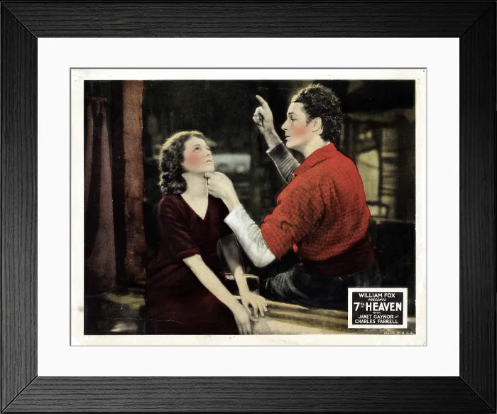 Framed Print : SEVENTH HEAVEN, (aka 7th HEAVEN), from left, Janet Gaynor, Charles Farrell, 1927, TM & Copyright 20th Century Fox Film Corp. / courtesy Everett Collection Framed Print : SEVENTH HEAVEN, (aka 7th HEAVEN), from left, Janet Gaynor, Charles Farrell, 1927, TM & Copyright 20th Century Fox Film Corp. / courtesy Everett Collection