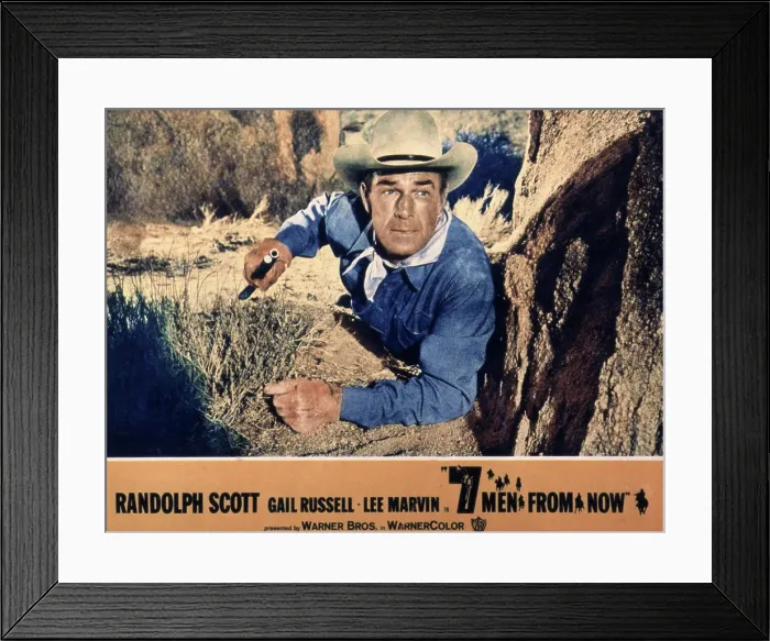 Framed Print : SEVEN MEN FROM NOW, Randolph Scott, 1956 Framed Print : SEVEN MEN FROM NOW, Randolph Scott, 1956