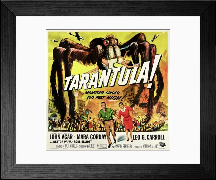 Framed Print : TARANTULA!, bottom from left: John Agar, Mara Corday, 1955 Framed Print : TARANTULA!, bottom from left: John Agar, Mara Corday, 1955