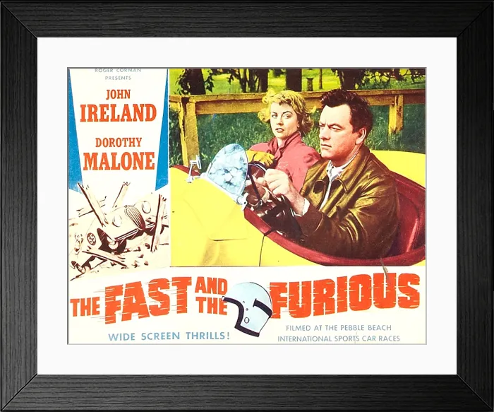 Framed Print : THE FAST AND THE FURIOUS, Dorothy Malone, John Ireland, 1955