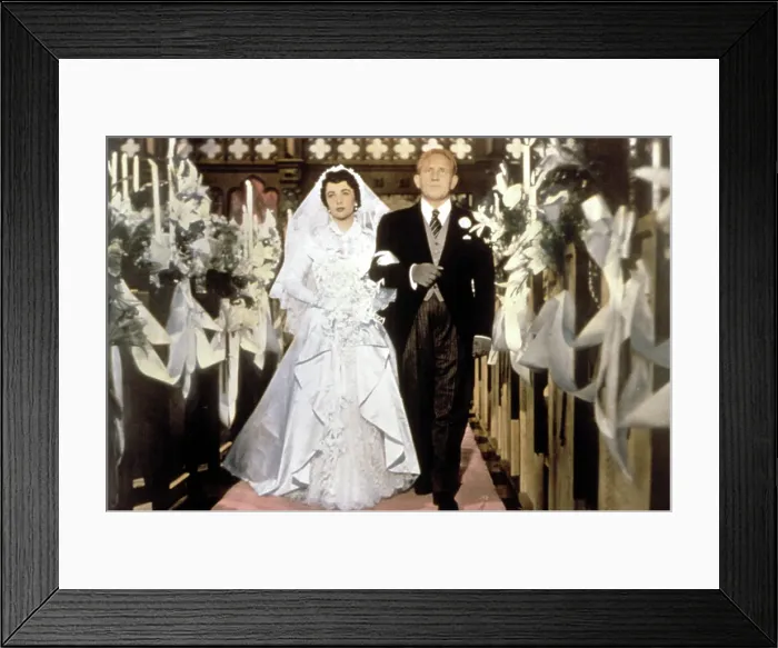 Framed Print : FATHER OF THE BRIDE, Elizabeth Taylor, Spencer Tracy, 1950