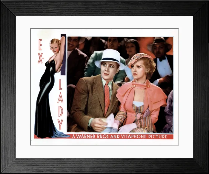 Framed Print : EX-LADY, from left, Gene Raymond, Bette Davis, 1933