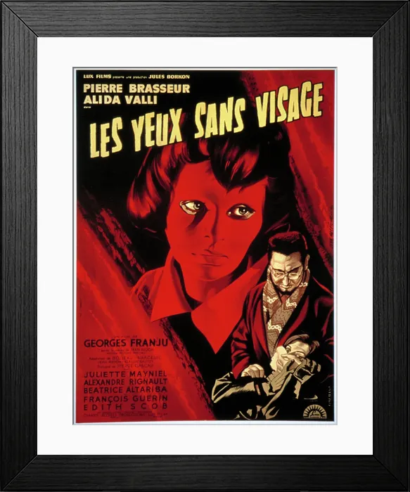 Framed Print : EYES WITHOUT A FACE, (aka LES YEUX SANS VISAGES), Edith Scob, Pierre Brasseur, Juliette Mayniel, 1960 Framed Print : EYES WITHOUT A FACE, (aka LES YEUX SANS VISAGES), Edith Scob, Pierre Brasseur, Juliette Mayniel, 1960