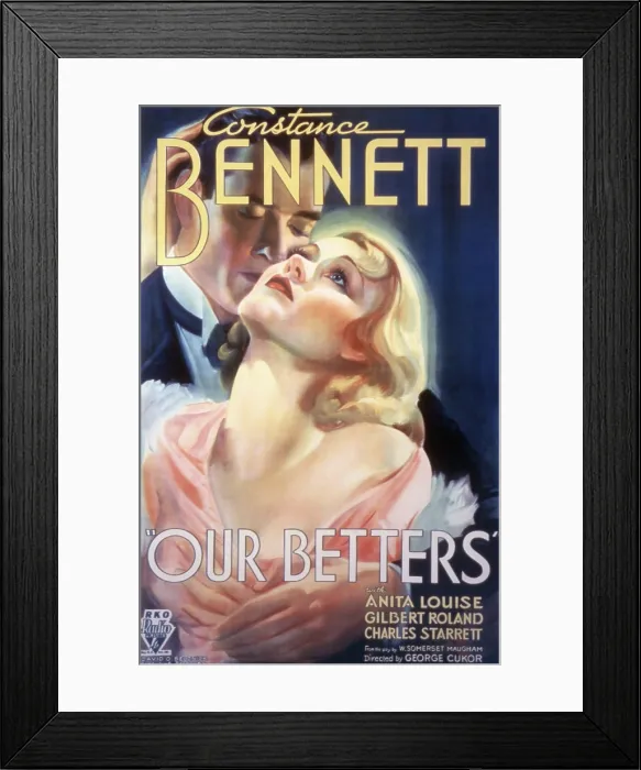 Framed Print : OUR BETTERS, Constance Bennett, Gilbert Roland, 1933 Framed Print : OUR BETTERS, Constance Bennett, Gilbert Roland, 1933