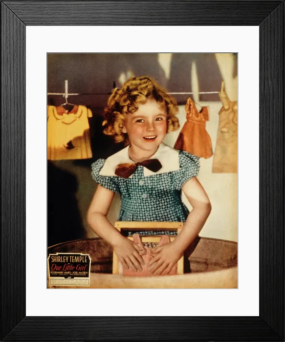 Framed Print : OUR LITTLE GIRL, Shirley Temple, 1935, washing doll clothes' TM and Copyright (c) 20th Century Fox Film Corp. All rights reserved. Courtesy: Everett Collection Framed Print : OUR LITTLE GIRL, Shirley Temple, 1935, washing doll clothes' TM and Copyright (c) 20th Century Fox Film Corp. All rights reserved. Courtesy: Everett Collection