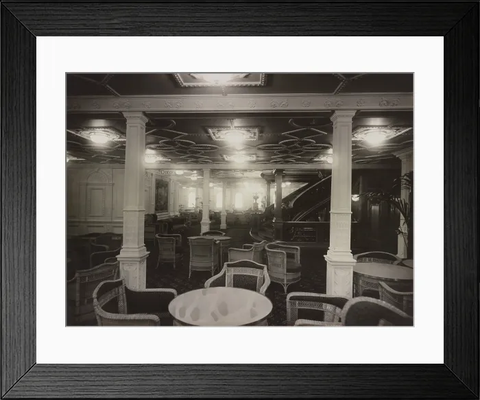Framed Print : Reception room in the RMS Olympic, the first ship of the White Star Line's trio of Olympic-class ocean liners Framed Print : Reception room in the RMS Olympic, the first ship of the White Star Line's trio of Olympic-class ocean liners