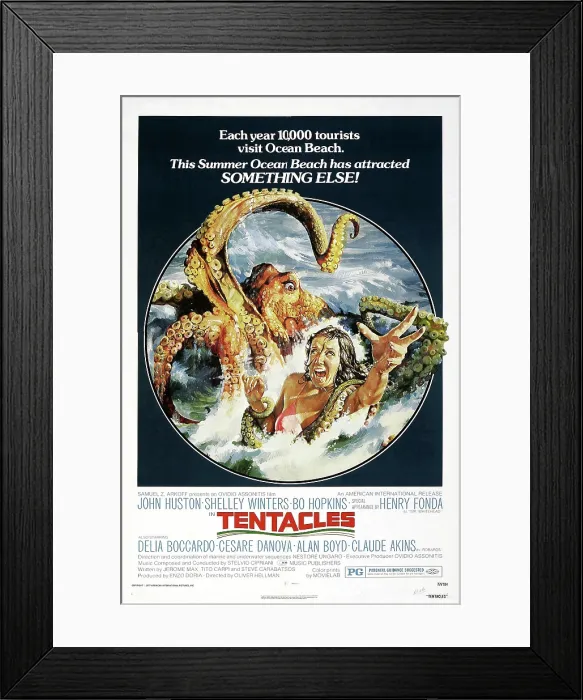 Framed Print : TENTACLES, (aka TENTACOLI), US poster, 1977