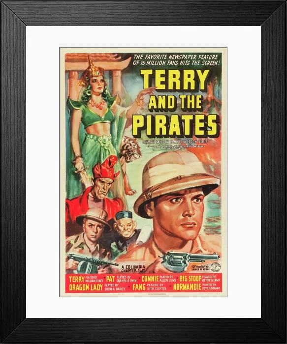 Framed Print : TERRY AND THE PIRATES, top left: Sheila Darcy, far right: William Tracy, 1940