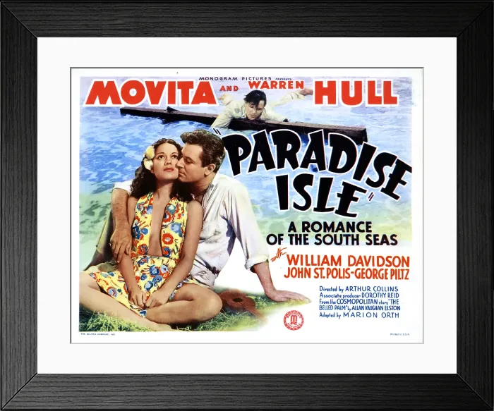 Framed Print : PARADISE ISLE, from left, Movita, Warren Hull, 1937 Framed Print : PARADISE ISLE, from left, Movita, Warren Hull, 1937