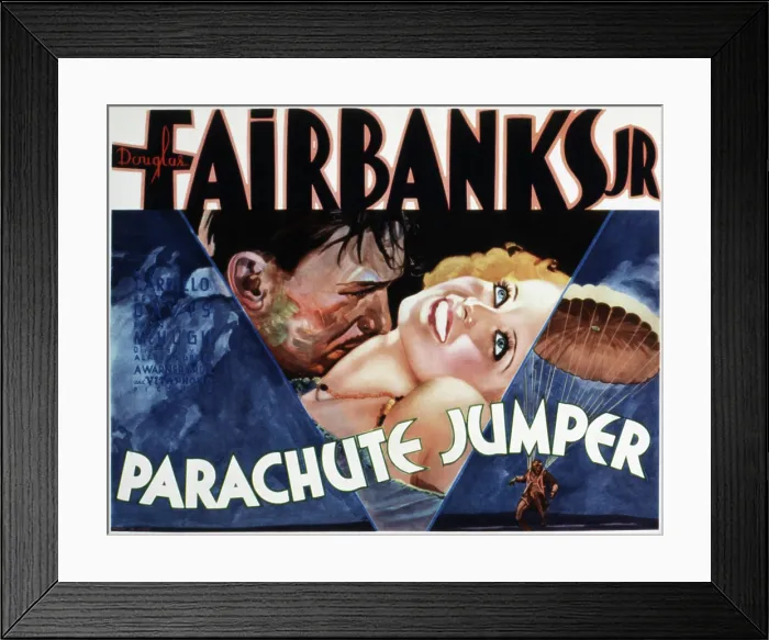 Framed Print : PARACHUTE JUMPER, Douglas Fairbanks, Jr. Bette Davis, 1933