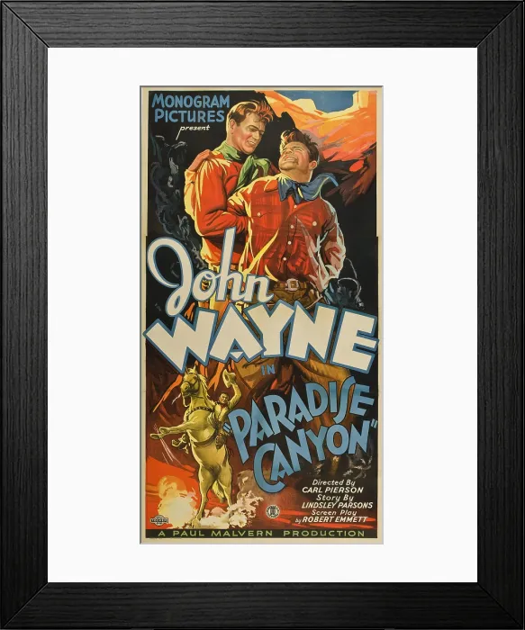 Framed Print : PARADISE CANYON, John Wayne, 1935