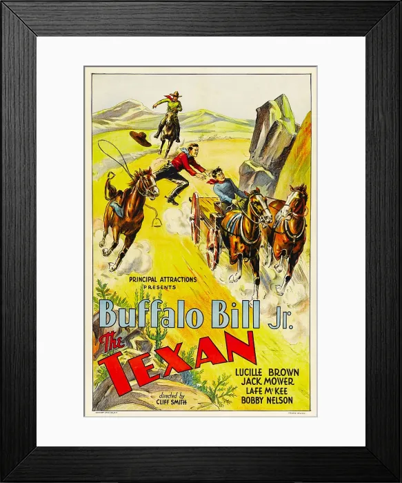 Framed Print : THE TEXAN, 1932