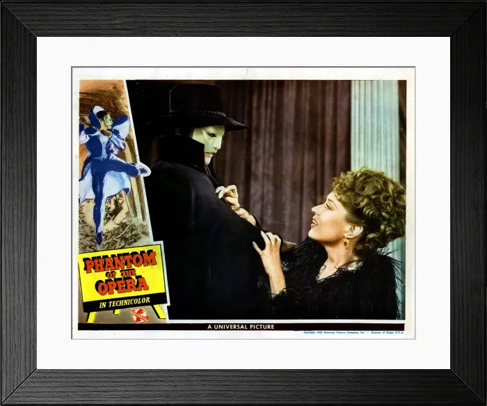 Framed Print : PHANTOM OF THE OPERA, from left, Claude Rains, Jane Farrar, 1943