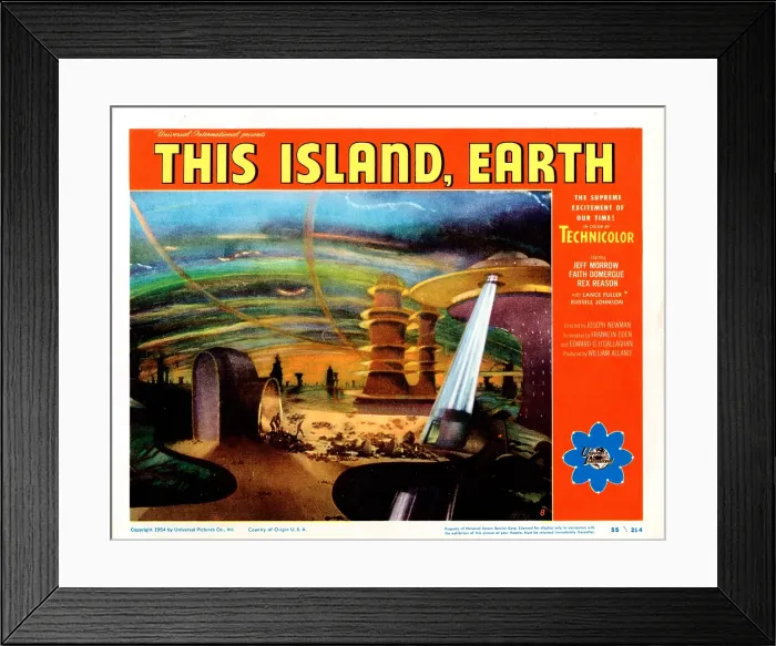 Framed Print : THIS ISLAND EARTH, US lobbycard, 1955 Framed Print : THIS ISLAND EARTH, US lobbycard, 1955