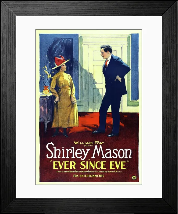 Framed Print : EVER SINCE EVE, left to right: Shirley Mason, Herbert Heyes, 1921, TM and Copyright 20th Century Fox Film Corp. All rights reserved. / courtesy Everett Collection
