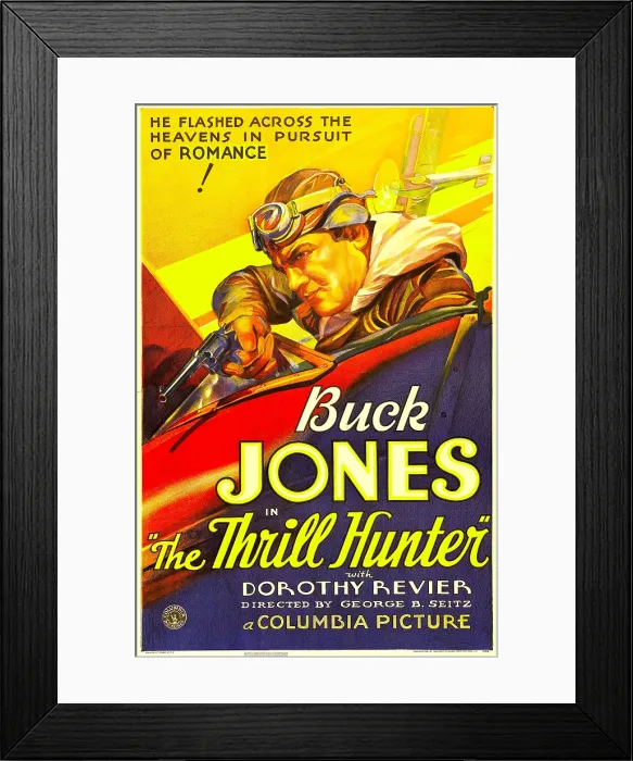 Framed Print : THE THRILL HUNTER, Buck Jones, 1933