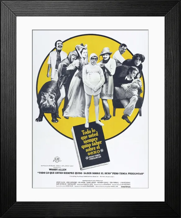 Framed Print : EVERYTHING YOU ALWAYS WANTED TO KNOW ABOUT SEX BUT WERE AFRAID TO ASK, (aka TODO LO QUE USTED SIEMPRE QUISO SABER SOBRE EL SEXO PERO TEMIA PREGUNTAR), Spanish poster Framed Print : EVERYTHING YOU ALWAYS WANTED TO KNOW ABOUT SEX BUT WERE AFRAID TO ASK, (aka TODO LO QUE USTED SIEMPRE QUISO SABER SOBRE EL SEXO PERO TEMIA PREGUNTAR), Spanish poster