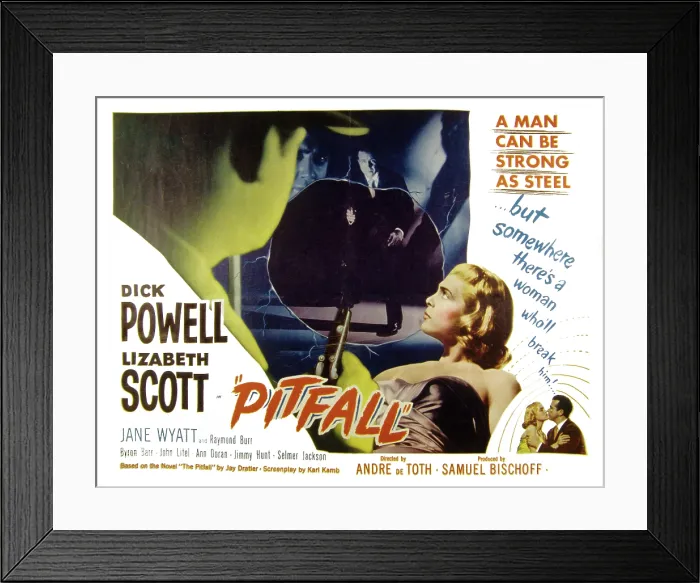 Framed Print : PITFALL, Dick Powell, Lizabeth Scott, 1948 Framed Print : PITFALL, Dick Powell, Lizabeth Scott, 1948