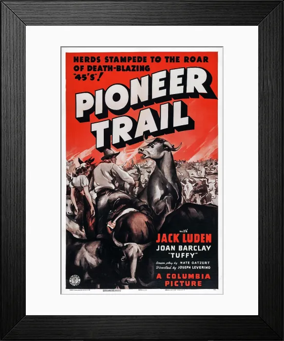 Framed Print : PIONEER TRAIL, US poster, 1938