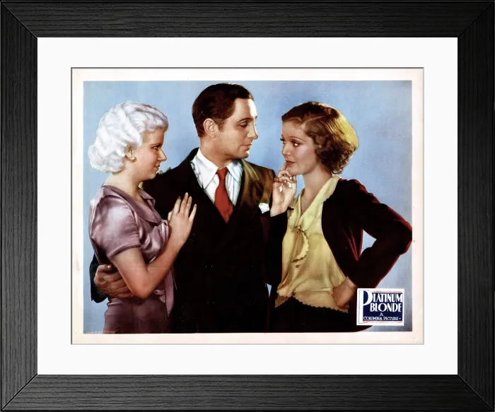 Framed Print : PLATINUM BLONDE, from left, Jean Harlow, Robert Williams, Loretta Young, 1931 Framed Print : PLATINUM BLONDE, from left, Jean Harlow, Robert Williams, Loretta Young, 1931