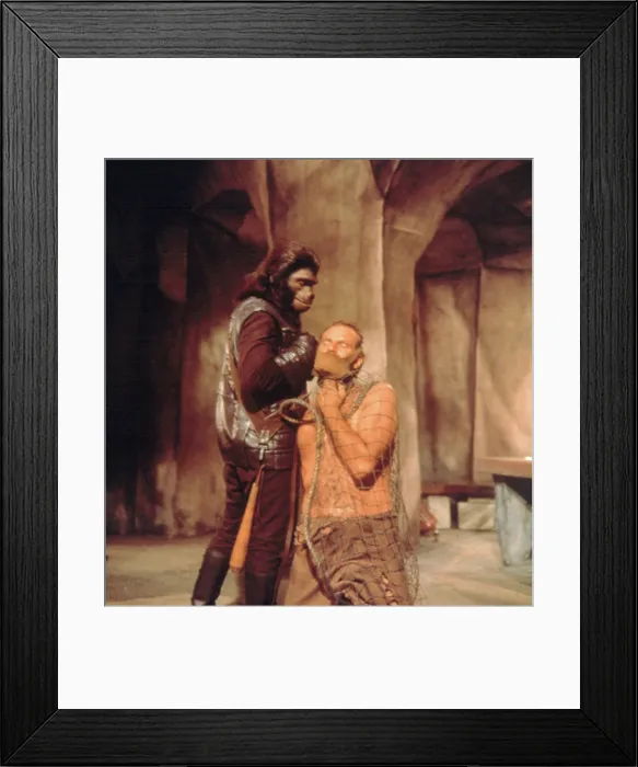 Framed Print : PLANET OF THE APES, Charlton Heston (right), 1968, TM and Copyright (c) 20th Century Fox Film Corp. All rights reserved. Courtesy: Everett Collection Framed Print : PLANET OF THE APES, Charlton Heston (right), 1968, TM and Copyright (c) 20th Century Fox Film Corp. All rights reserved. Courtesy: Everett Collection