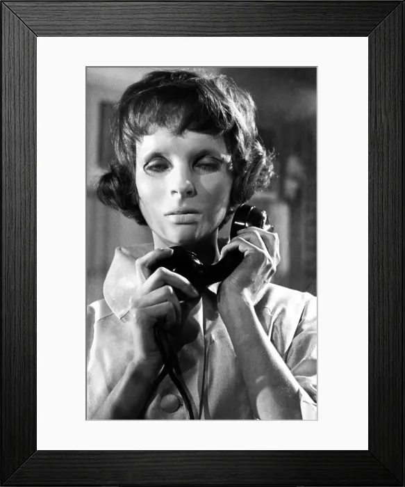 Framed Print : EYES WITHOUT A FACE, (aka LES YEUX SANS VISAGE, HORROR CHAMBER OF DR. FAUSTUS), Edith Scob, 1960 Framed Print : EYES WITHOUT A FACE, (aka LES YEUX SANS VISAGE, HORROR CHAMBER OF DR. FAUSTUS), Edith Scob, 1960