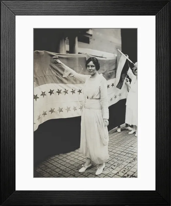 Framed Print : Alice Paul raises a champagne glass to salute the ratification of the 19th Amendment in August 1920 Framed Print : Alice Paul raises a champagne glass to salute the ratification of the 19th Amendment in August 1920